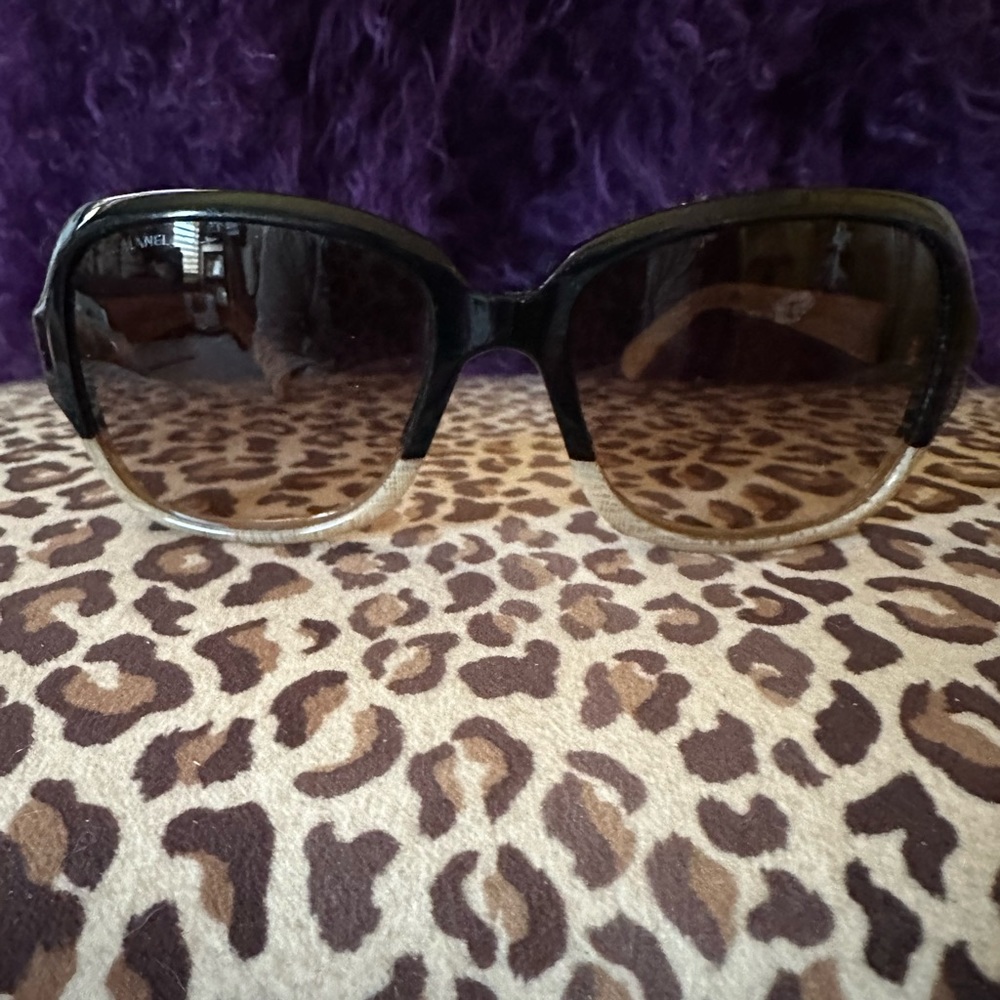 Chanel two tone sunglasses